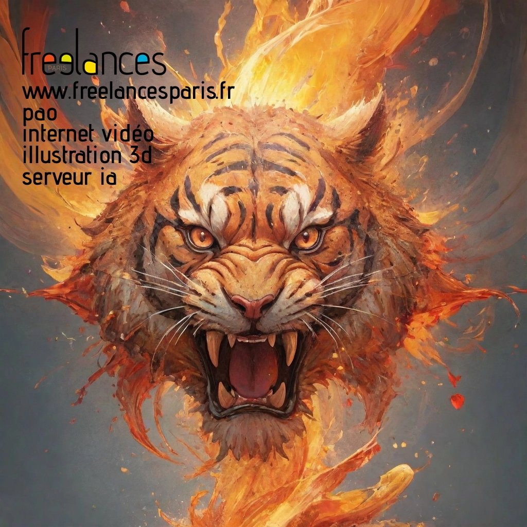 Pao mise en page internet vidéo illustration 3d serveur IA générative AI freelance paris studio de création magazines lu7e08u0